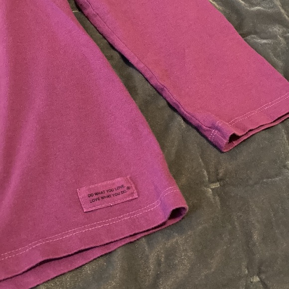 Life is Good Women’s Purple Long Sleeve Graphic Shirt Size Medium - Picture 3 of 5